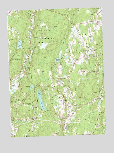 Hampton, CT USGS Topographic Map