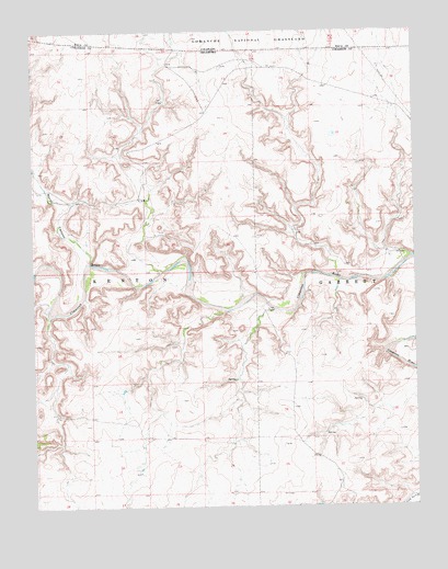 Autograph Cliff NW, OK USGS Topographic Map