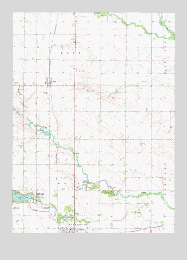 Hampton North, IA USGS Topographic Map