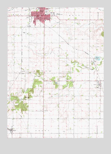 Hampton South, IA USGS Topographic Map