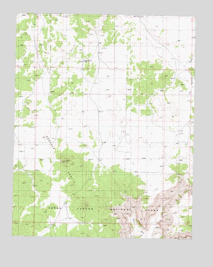 Hancock Knolls, AZ USGS Topographic Map