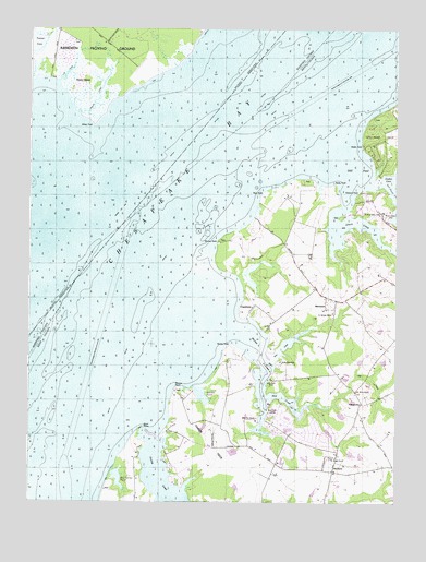 Hanesville, MD USGS Topographic Map