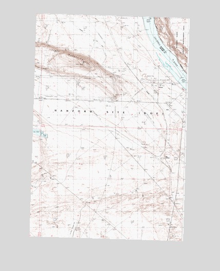 Hanford, WA USGS Topographic Map