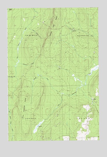 Hanford, ME USGS Topographic Map