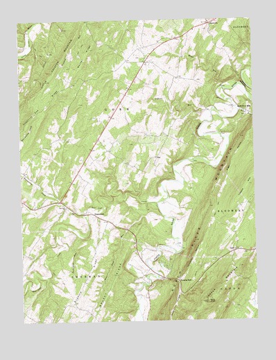 Hanging Rock, WV USGS Topographic Map