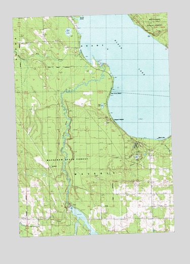 Hangore Heights, MI USGS Topographic Map