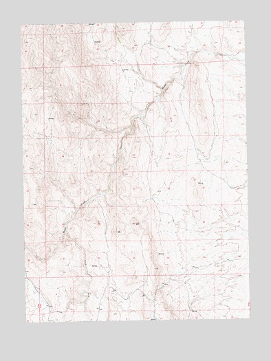 Hanks Creek NE, NV USGS Topographic Map