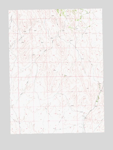 Hanks Creek SW, NV USGS Topographic Map