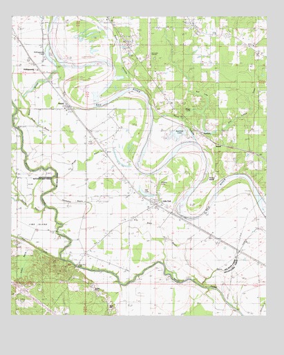 Hanna, LA USGS Topographic Map