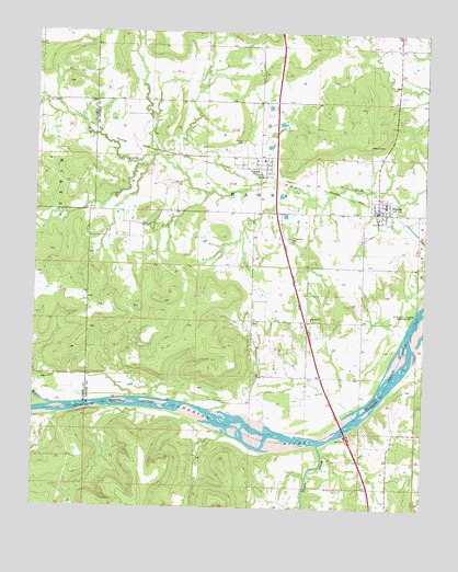 Hanna, OK USGS Topographic Map