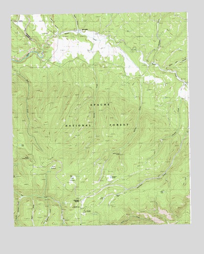 Hannagan Meadow, AZ USGS Topographic Map