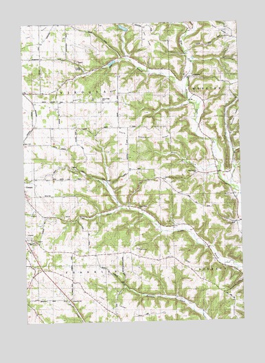 Avalanche, WI USGS Topographic Map