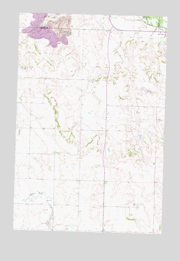 Hannover NE, ND USGS Topographic Map