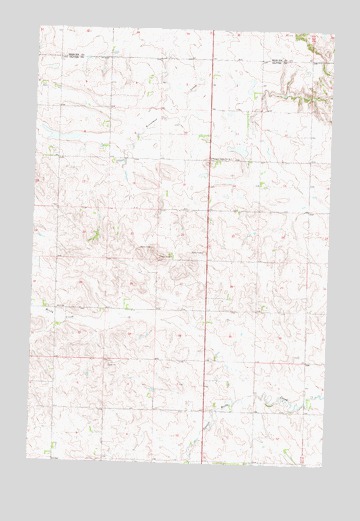 Hannover NW, ND USGS Topographic Map