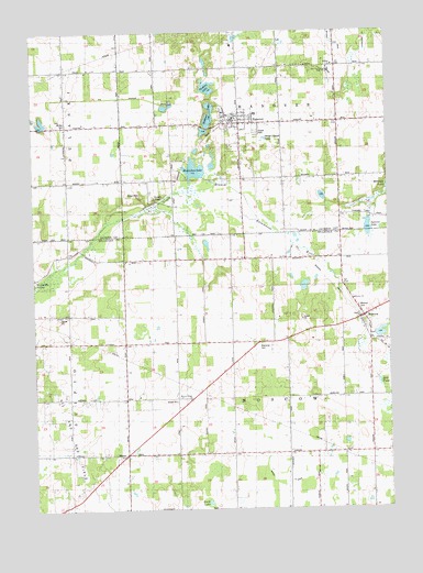 Hanover, MI USGS Topographic Map
