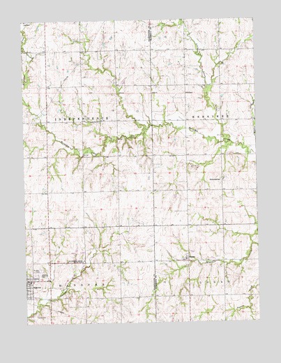 Hanover East, KS USGS Topographic Map