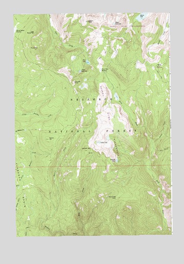 Hanover Mountain, ID USGS Topographic Map
