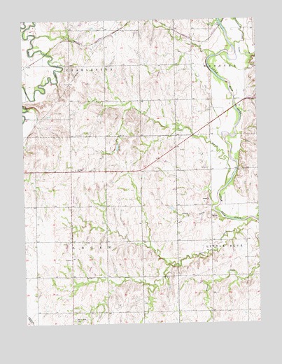 Hanover SW, KS USGS Topographic Map