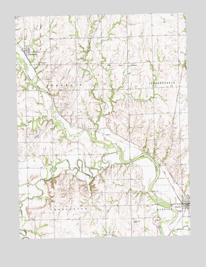 Hanover West, KS USGS Topographic Map