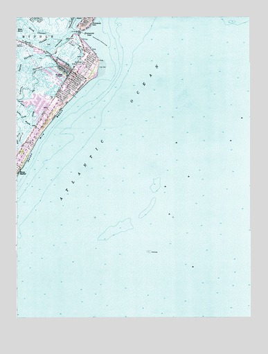 Avalon, NJ USGS Topographic Map
