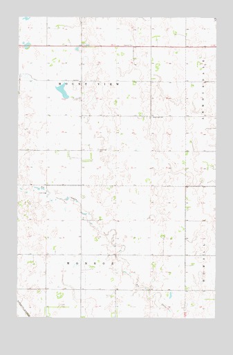Hansboro SW, ND USGS Topographic Map