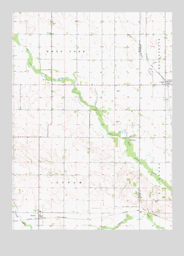 Hansell, IA USGS Topographic Map