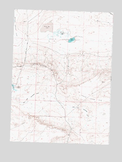 Hansen Lake, WY USGS Topographic Map