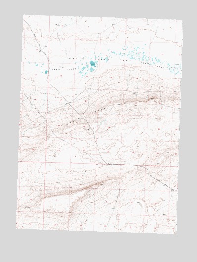 Hansen Lake NE, WY USGS Topographic Map