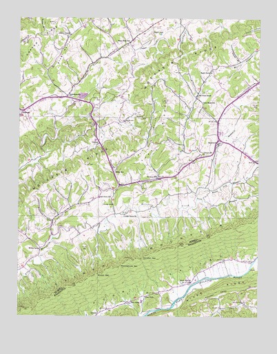 Hansonville, VA USGS Topographic Map