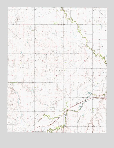 Hanston NW, KS USGS Topographic Map