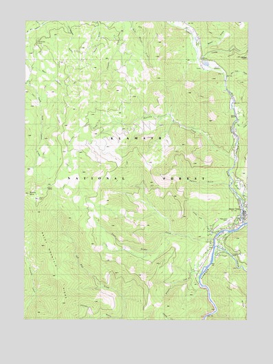 Happy Camp, CA USGS Topographic Map