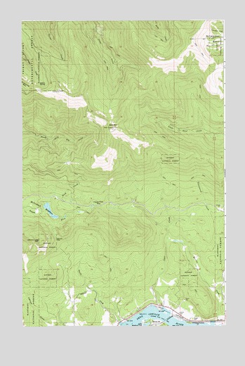 Happy Fork Gap, ID USGS Topographic Map