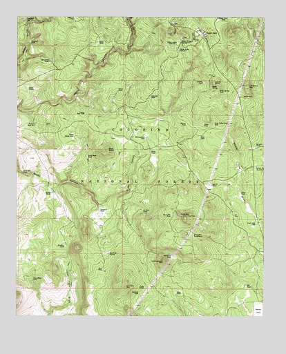 Happy Jack, AZ USGS Topographic Map