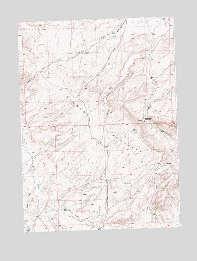 Happy Spring, WY USGS Topographic Map