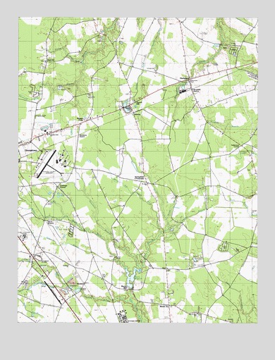 Harbeson, DE USGS Topographic Map