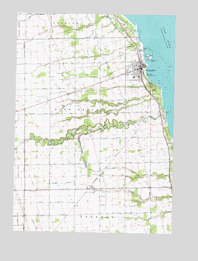 Harbor Beach, MI USGS Topographic Map