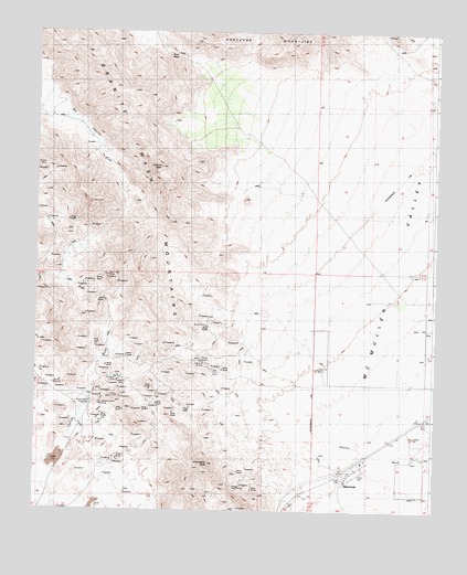 Harcuvar, AZ USGS Topographic Map
