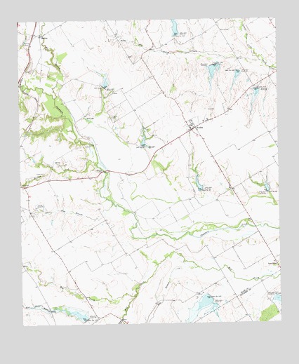 Avalon, TX USGS Topographic Map