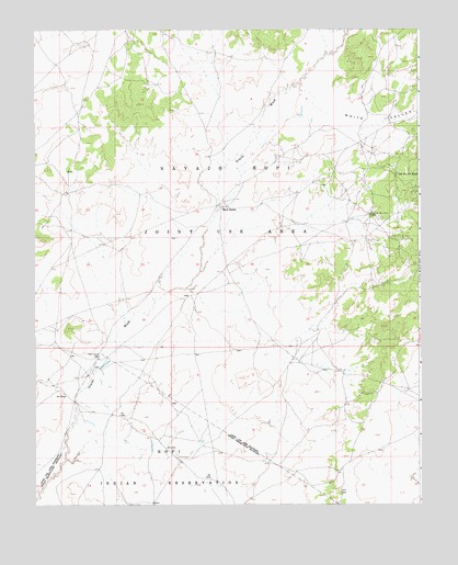 Hard Rocks, AZ USGS Topographic Map