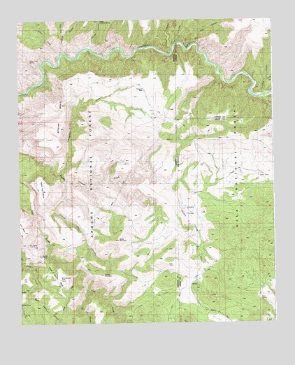 Harden Cienega, NM USGS Topographic Map