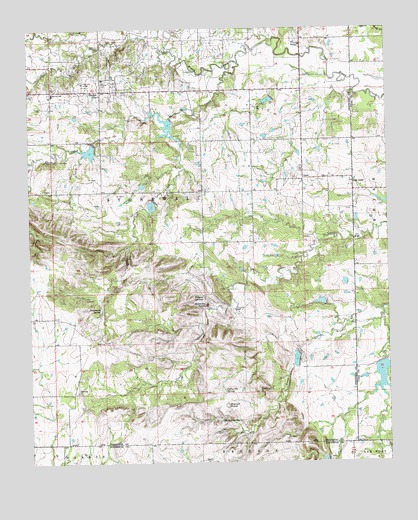 Harden City, OK USGS Topographic Map