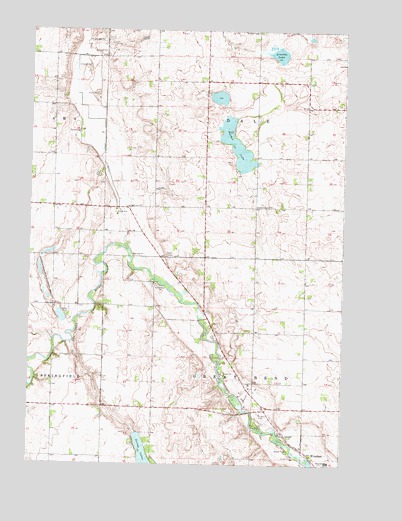 Harder Lake, MN USGS Topographic Map