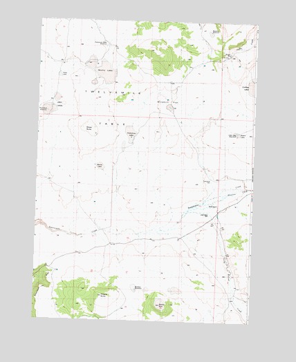 Hardin Ranch, OR USGS Topographic Map