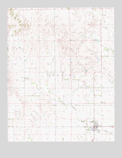 Hardtner, KS USGS Topographic Map