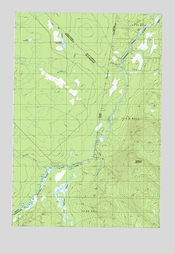 Hardwood Mountain, ME USGS Topographic Map