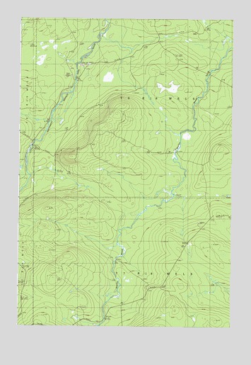 Hardwood Mountain SE, ME USGS Topographic Map