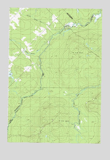 Hardwood Mountain SW, ME USGS Topographic Map