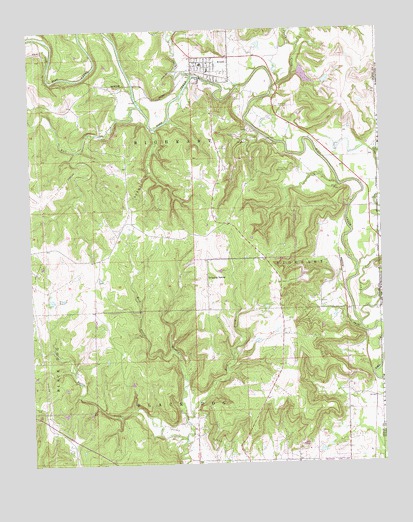 Avant, OK USGS Topographic Map