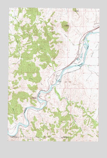 Hardy, MT USGS Topographic Map
