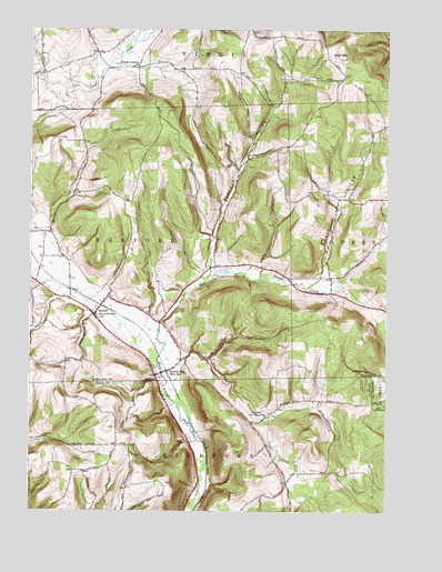 Harford, NY USGS Topographic Map